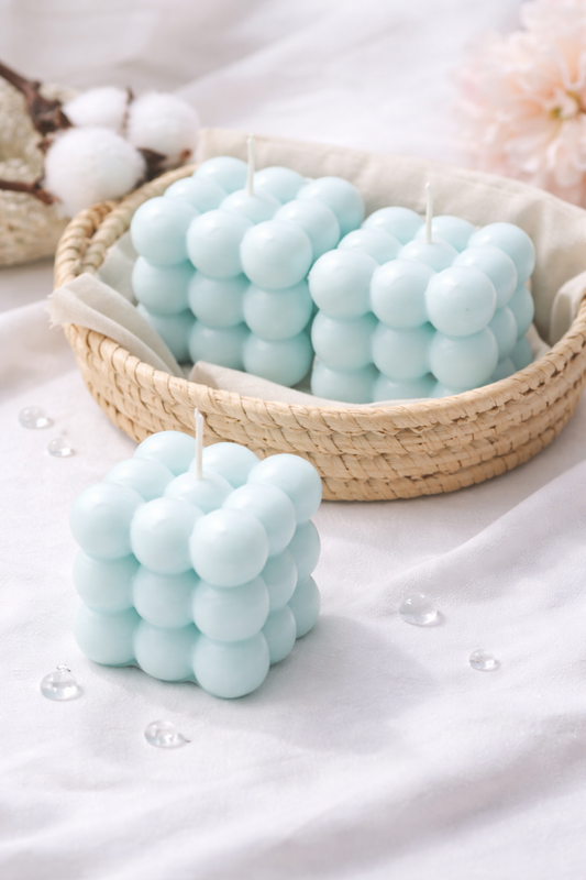 Pack of 2 Premium Square Decorative Candles for Home Decoration